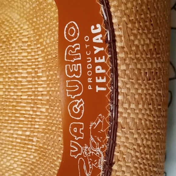 Vintage,Cowboy/Cowgirl Hat from Mexico with Unique Feather Headband - Picture 6 of 11